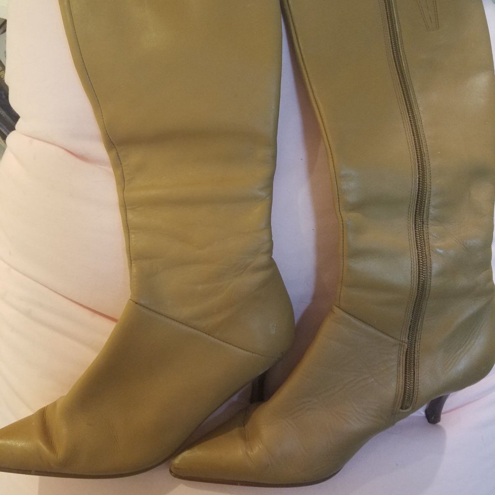spanish leather boots from Madrid, size 39, no brand